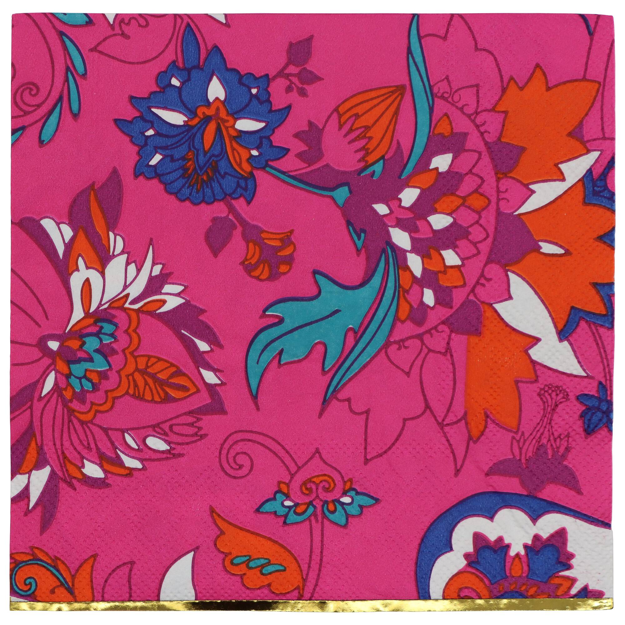 Pink Jungle Tropical Paisley Paper Lunch Napkins, 20ct. by Celebrate It™